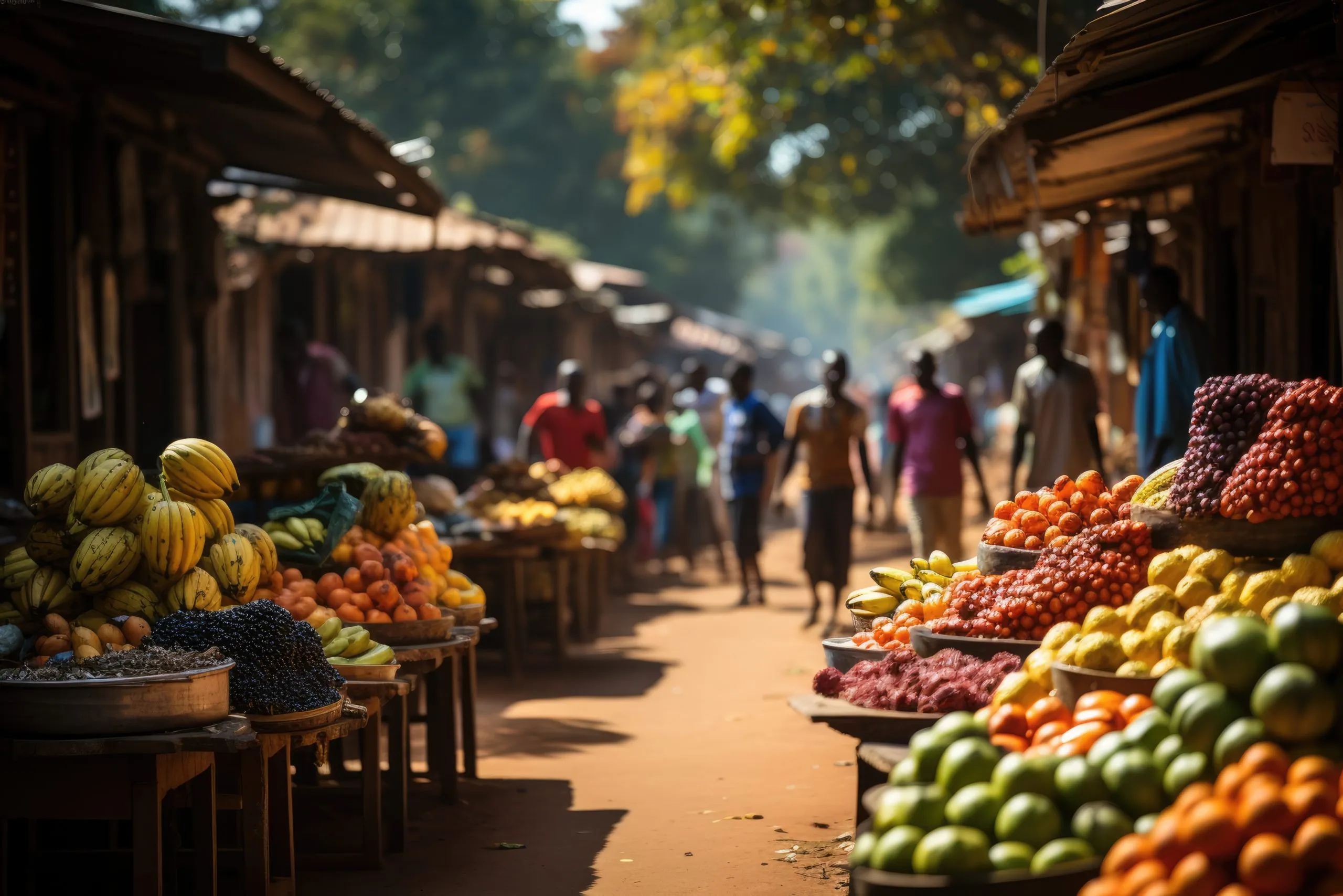 Levendige Keniaanse Bazaar